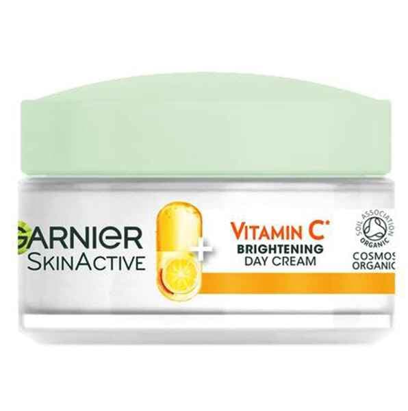 کرم روز ویتامین سی گارنیر Garnier اصل مدل Brightening Day Cream حجم 50 میل | روشن کننده و ضد لک