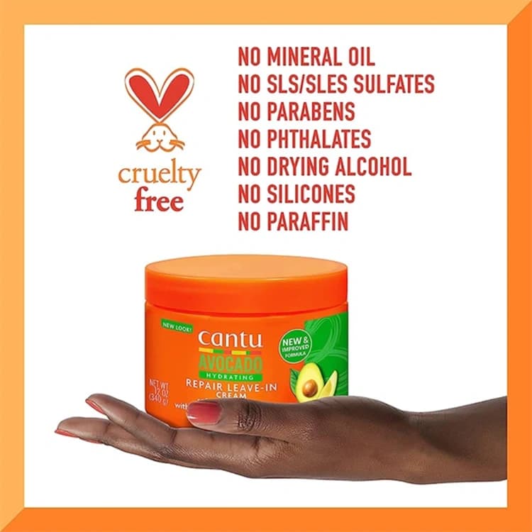 ماسک مو Cantu مدل Repair Leave In حجم 340 میلی لیتر — تصویر ۷