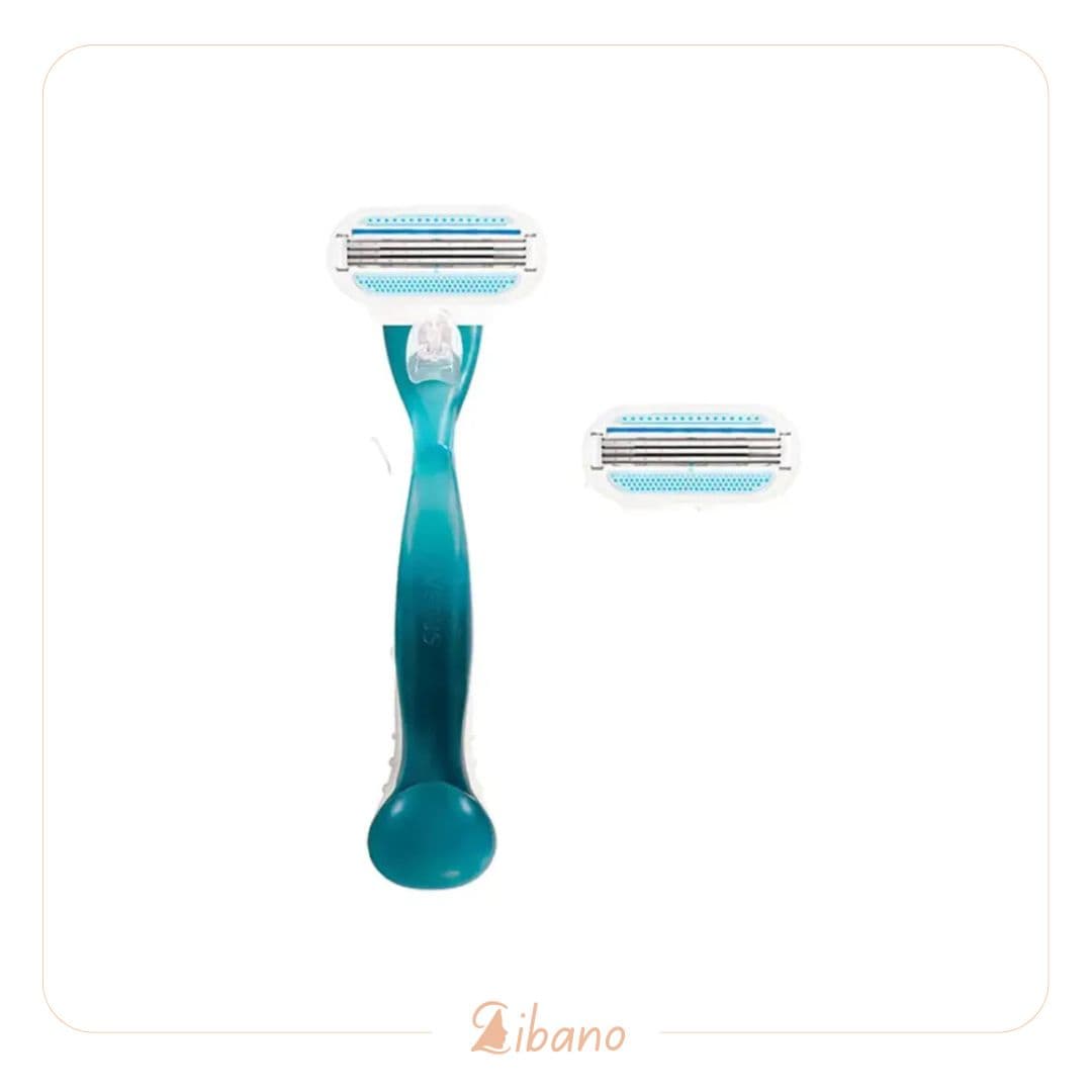 تیغ اصلاح بانوان ونوس (آبی) 2 یدک ژیلت gillette venus razor — تصویر ۲