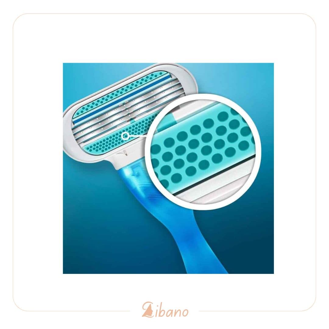 تیغ اصلاح بانوان ونوس (آبی) 2 یدک ژیلت gillette venus razor — تصویر ۳
