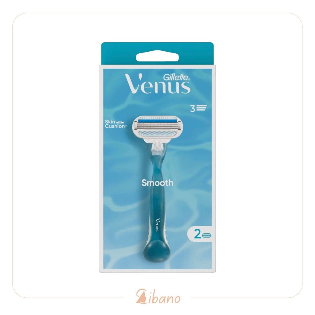 تیغ اصلاح بانوان ونوس (آبی) 2 یدک ژیلت gillette venus razor
