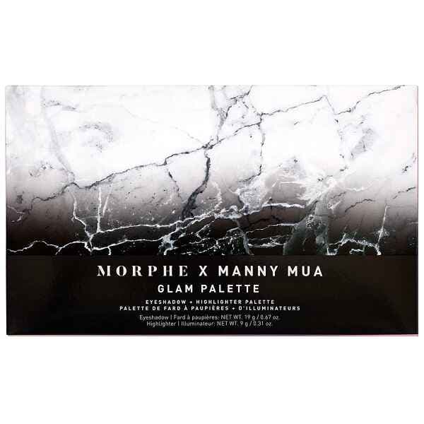پالت آرایش سایه و هایلایتر مورفی MORPHE اصل مدل X MANNY MUA GLAM — تصویر ۲