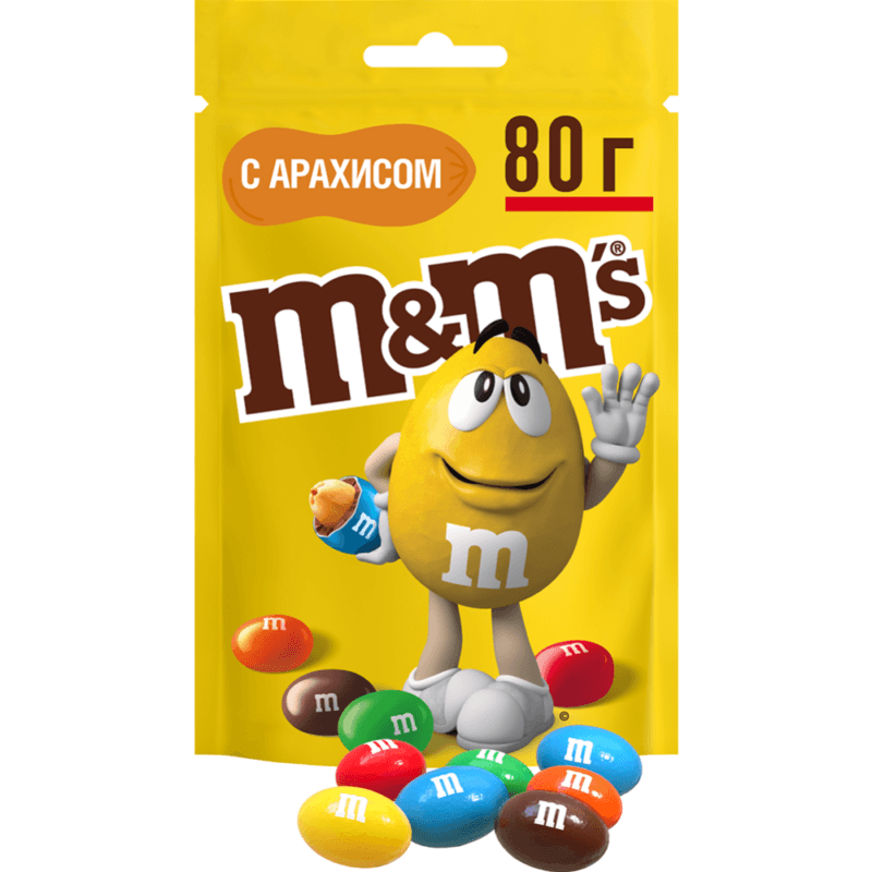 اسمارتیز شکلاتی مغزدار 80 گرمی ام اند ام M&M’s — تصویر ۳