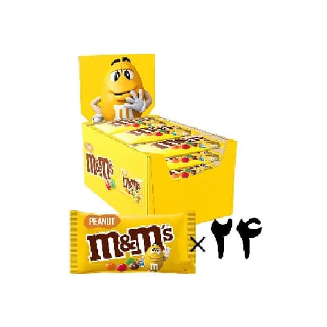 اسمارتیز شیر بادام زمینی 24 عددی ام اند ام M&M’s