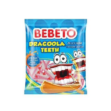 پاستیل مدل دندان دراکولا 80 گرمی ببتو Bebeto