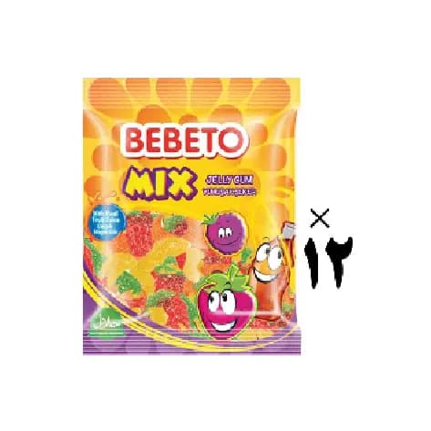 پاستیل میکس 12 عددی ببتو Bebeto