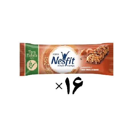 غلات بار کرم کاراملی 16 عددی نسفیت نستله Nestle Nesfit — تصویر ۲