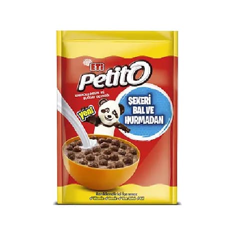 غلات صبحانه پتیتو کاکائویی ذرت و گندم اتی Eti Petito