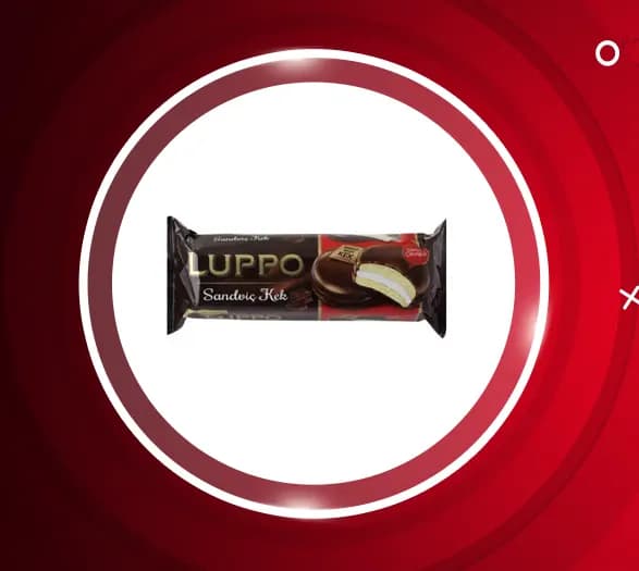 کیک اسفنجی با روکش شکلاتی و مغز مارشمالو لوپو Luppo — تصویر ۲