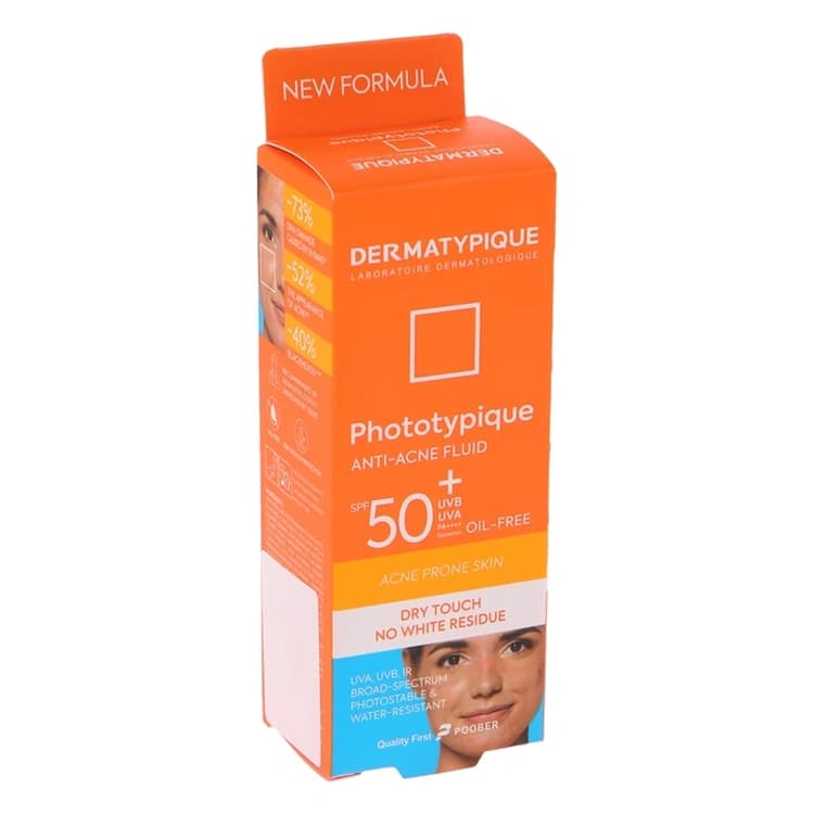 کرم ضد آفتاب DERMATYPIQUE مدل Phototypique Anti Acne Fluid حجم 40 میلی لیتر — تصویر ۴