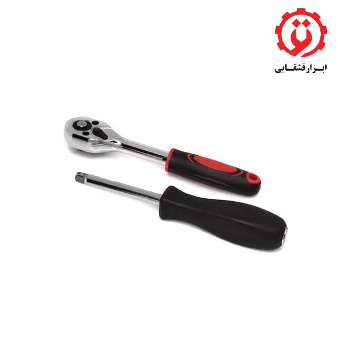 جعبه بکس 46 پارچه بکس و پیچ گوشتی درایو 1/4 ساتاگود — تصویر ۲
