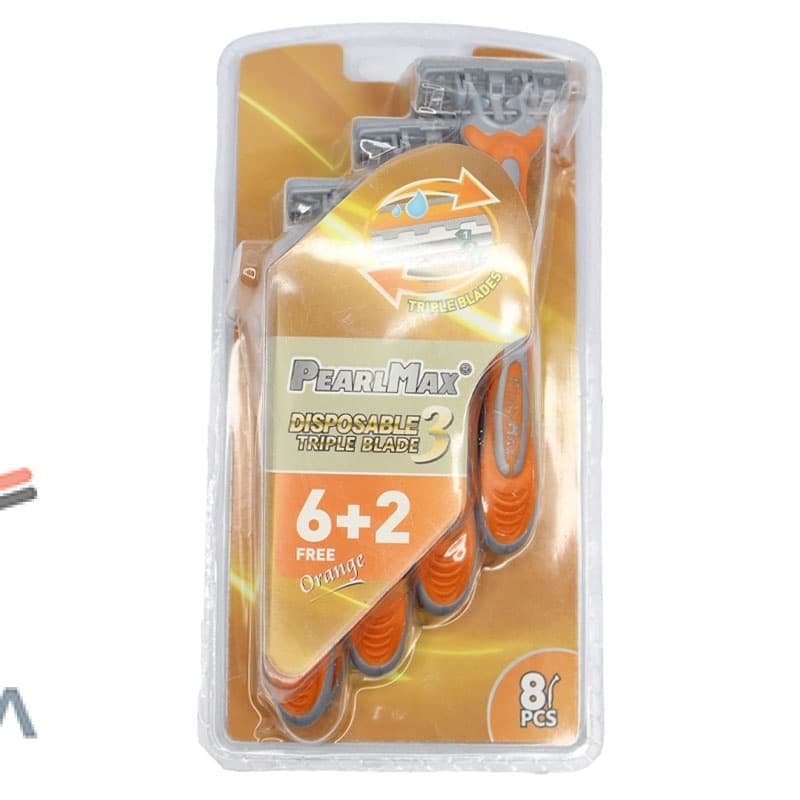 پیرل مکس تیغ 3 لبه بلیستر 6+2 عددی