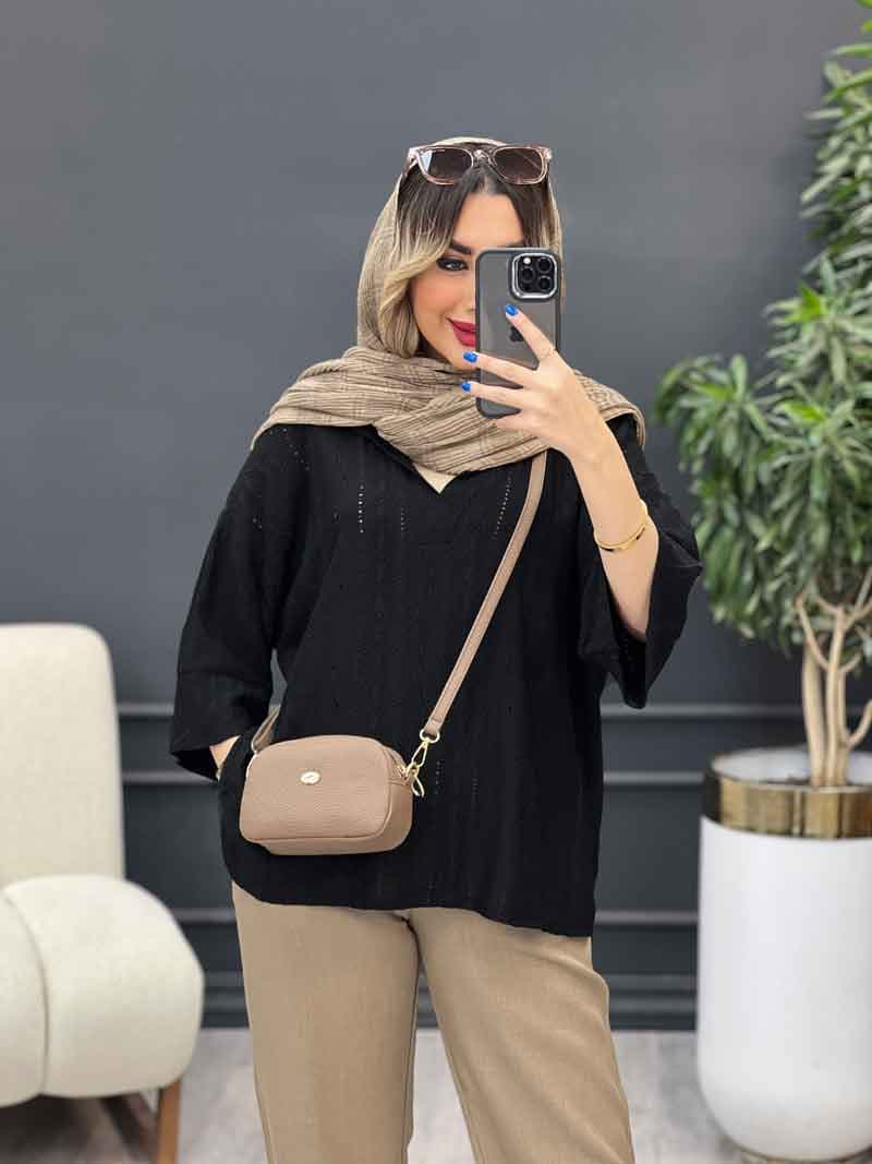 شومیز جلو بسته هلما کد 4878 — تصویر ۳