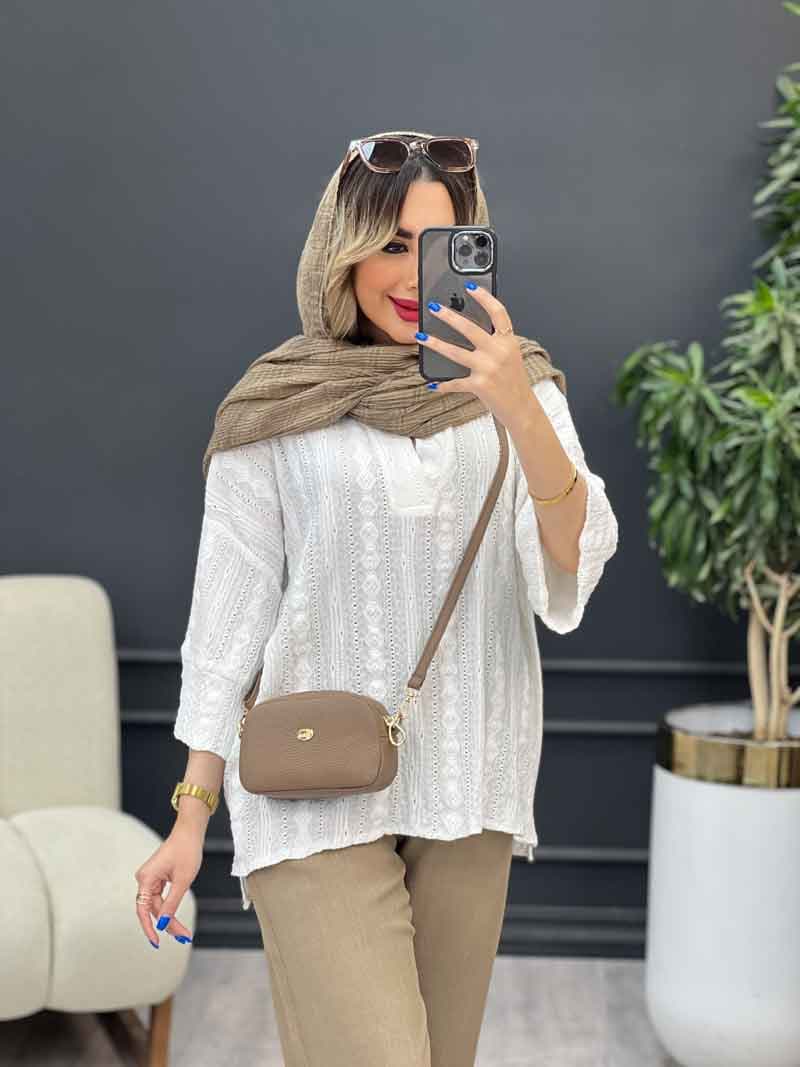 شومیز جلو بسته هلما کد 4878 — تصویر ۶