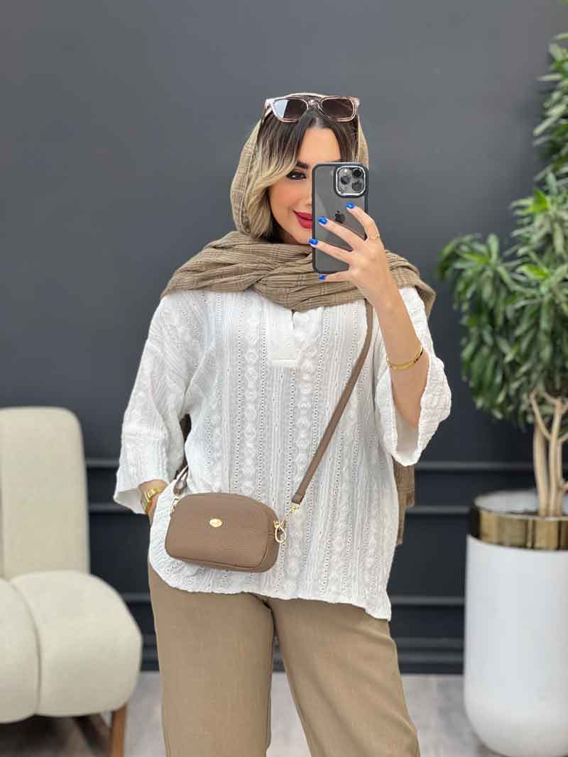 شومیز جلو بسته هلما کد 4878 — تصویر ۲