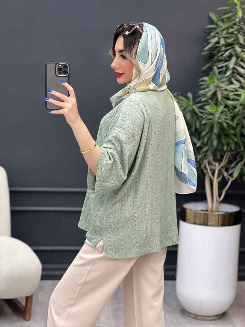 شومیز جلو بسته هلما کد 4878 — تصویر ۴