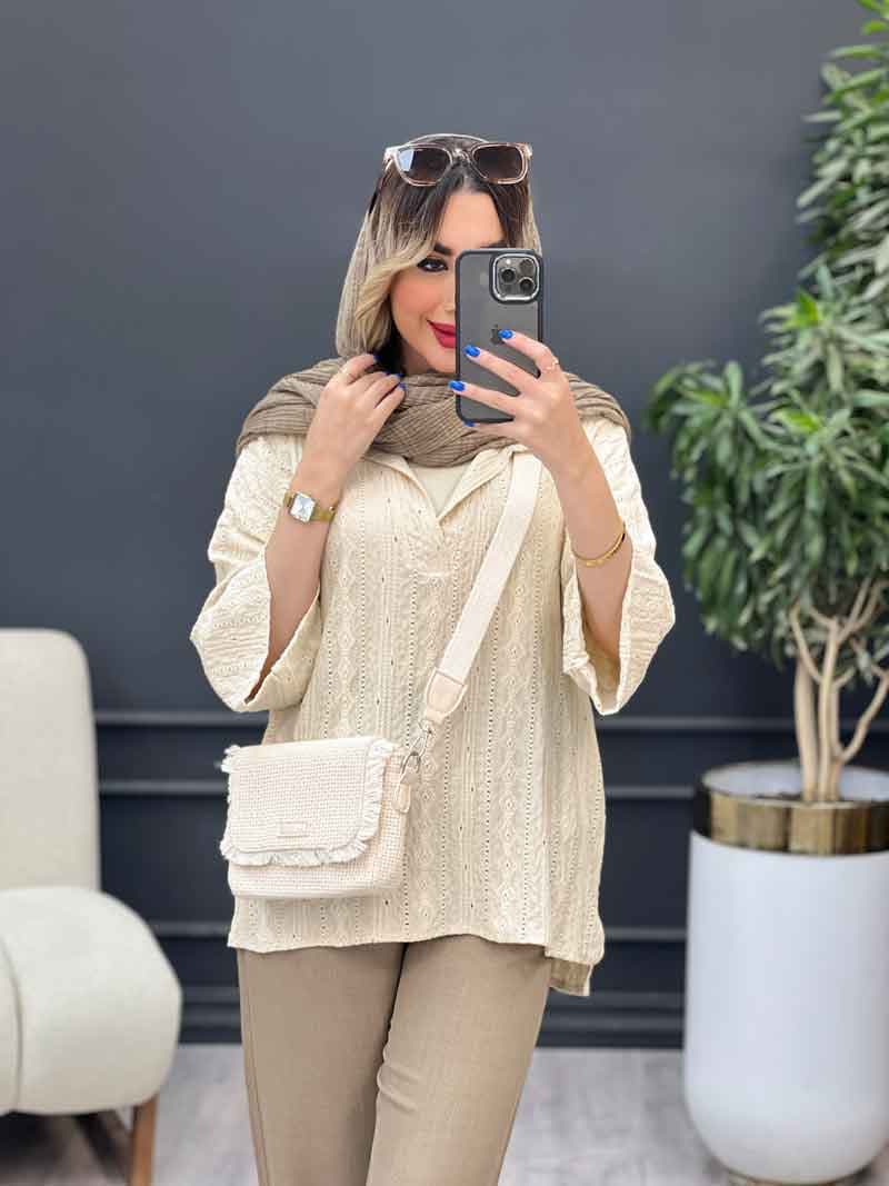 شومیز جلو بسته هلما کد 4878 — تصویر ۸