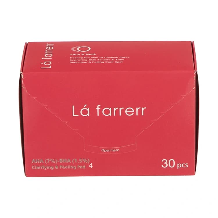 پد لایه بردار L’a farrerr مدل Clarifying Wipes 4 بسته 30 عددی — تصویر ۳