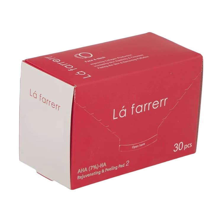 پد لایه بردار L’a farrerr مدل Rejuvenating Wipes 2 بسته 30 عددی — تصویر ۲