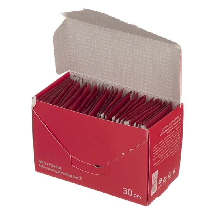 پد لایه بردار L’a farrerr مدل Rejuvenating Wipes 2 بسته 30 عددی — تصویر ۴
