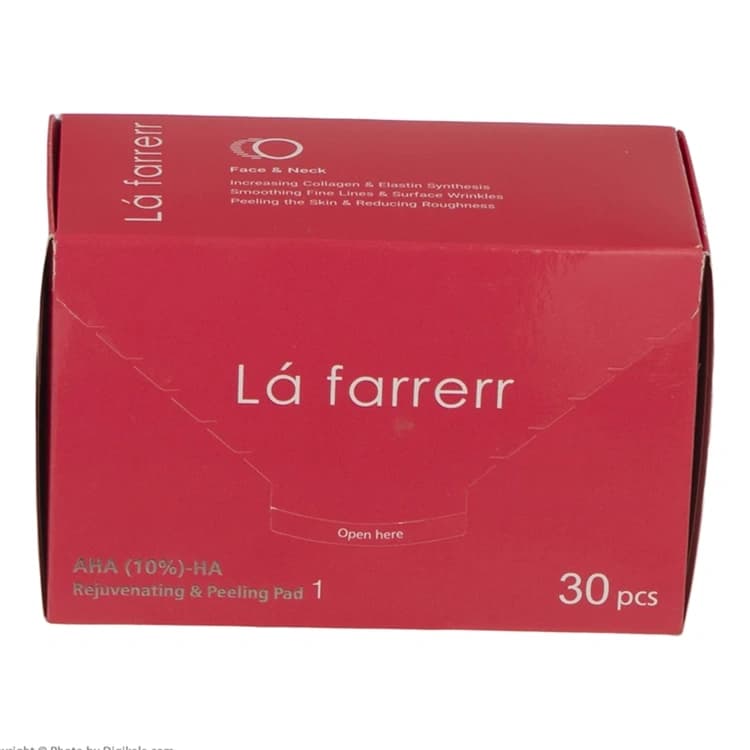 پد لایه بردار L’a farrerr مدل Rejuvenating Wipes 1 بسته 30 عددی — تصویر ۳