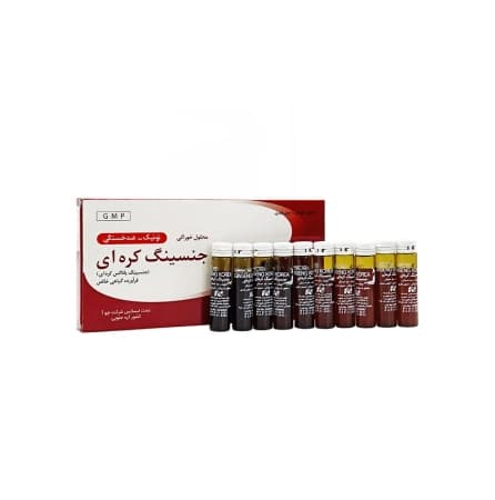 ویال خوراکی رد جینسینگ کره ای برند چوا فارم 10 عددی — تصویر ۲
