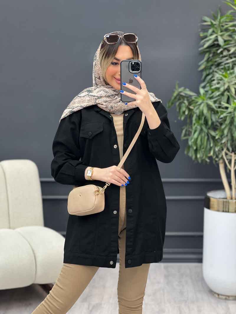 مانتو کتان جیب نما روشا کد 4761 — تصویر ۶
