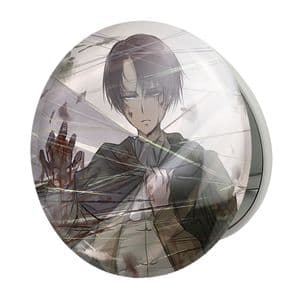 آینه جیبی خندالو طرح لیوای انیمه اتک آن تایتان Attack on Titan مدل تاشو کد 18619