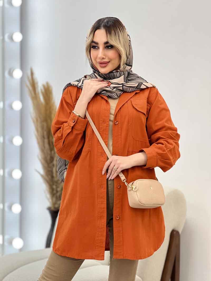 مانتو دو جیب پیله کد 4736 — تصویر ۶