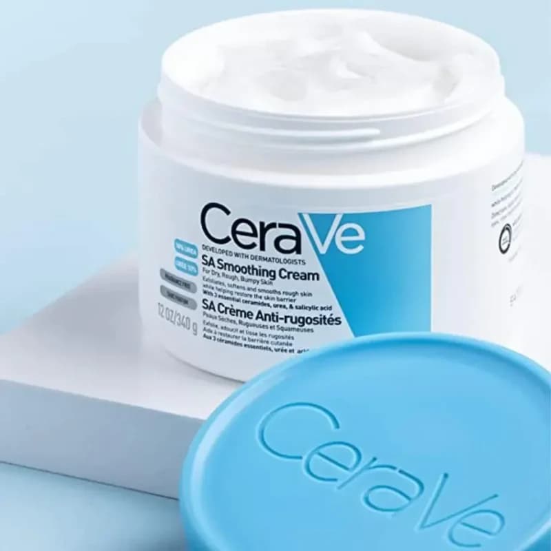 کرم کاسه ای مرطوب کننده قوی سراوی Cerave مدل Sa Smoothing وزن 340 گرم — تصویر ۲