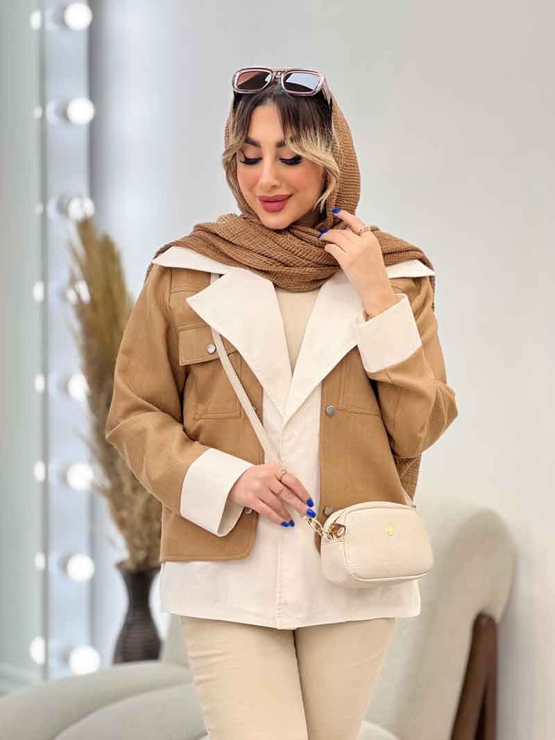 کت ترکیبی لمه دار کد 4745 — تصویر ۸