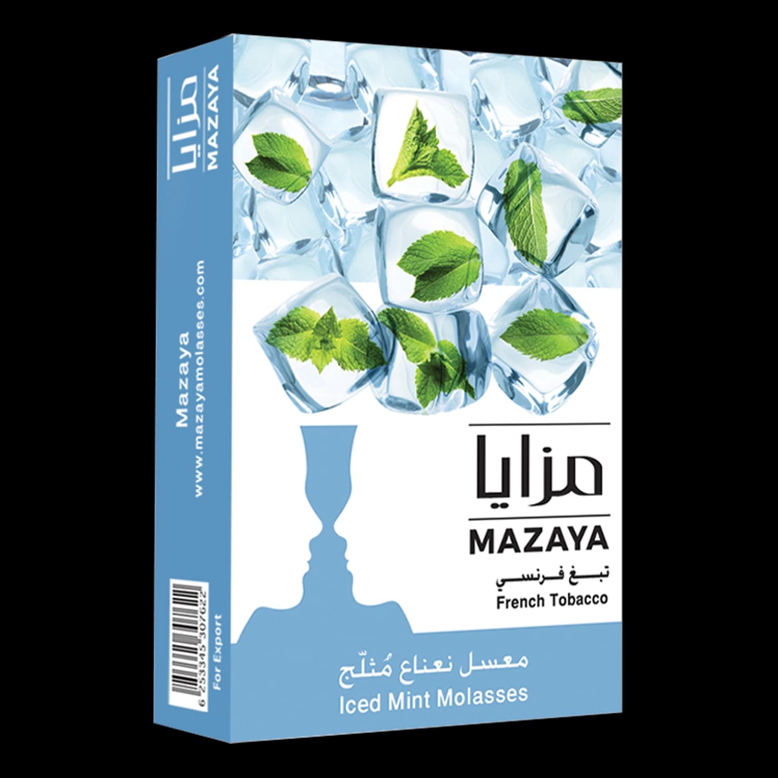 تنباکو قلیان مزایا نعنا یخ Mazaya Iced Mint hookah tobacco