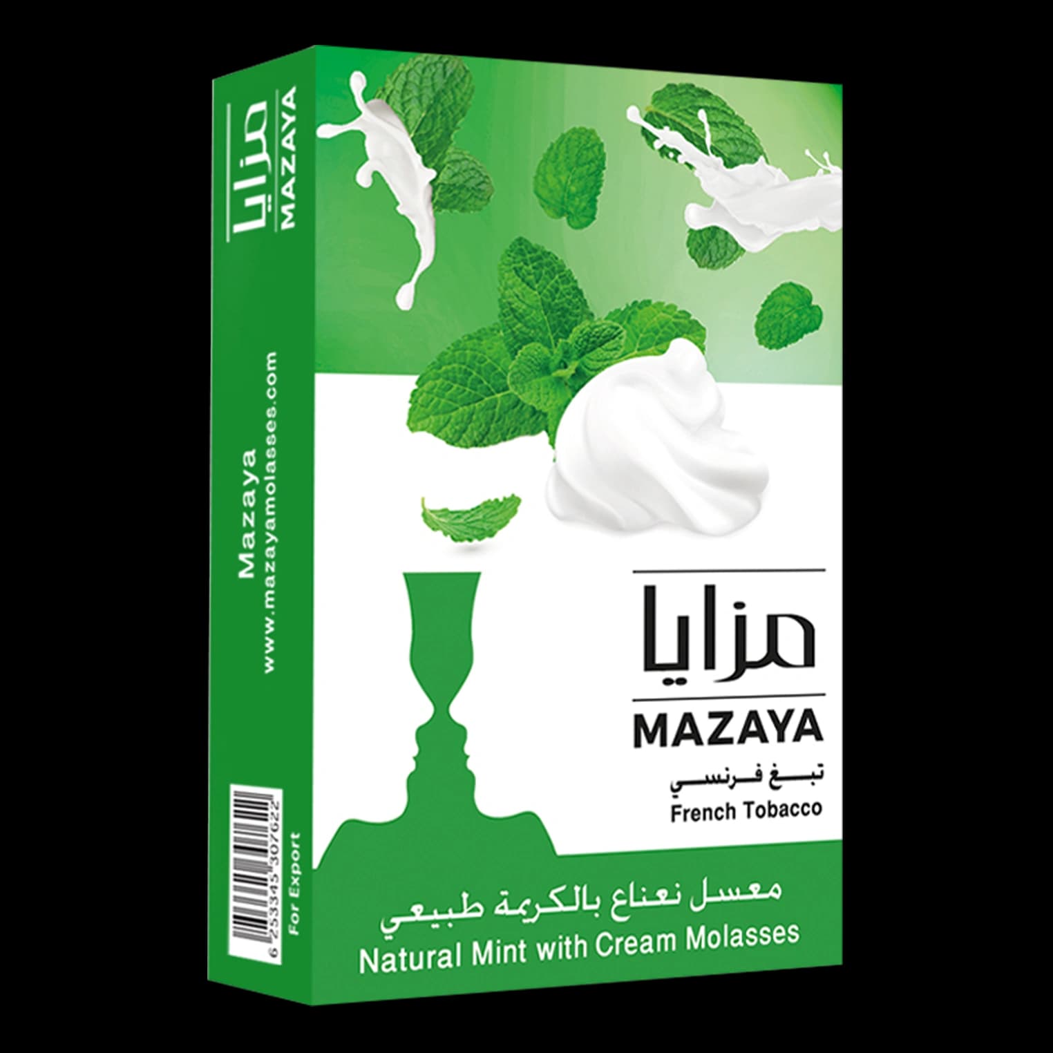 تنباکو قلیان مزایا نعنا خامه Mazaya Mint Cream hookah tobacco