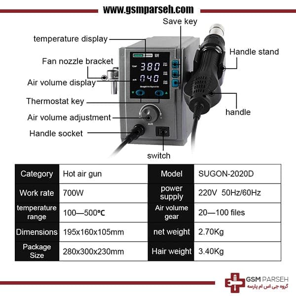هیتر دیجیتال سوگون SUGON 2020D — تصویر ۴