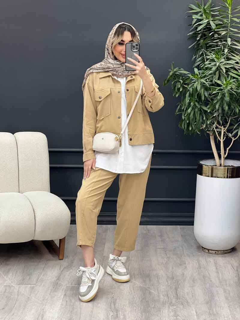 ست سه تکه دو جیب پاکتی کد 4660 — تصویر ۲