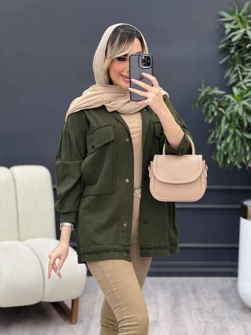 مانتو لینن پشت دکمه کد 4349 — تصویر ۷