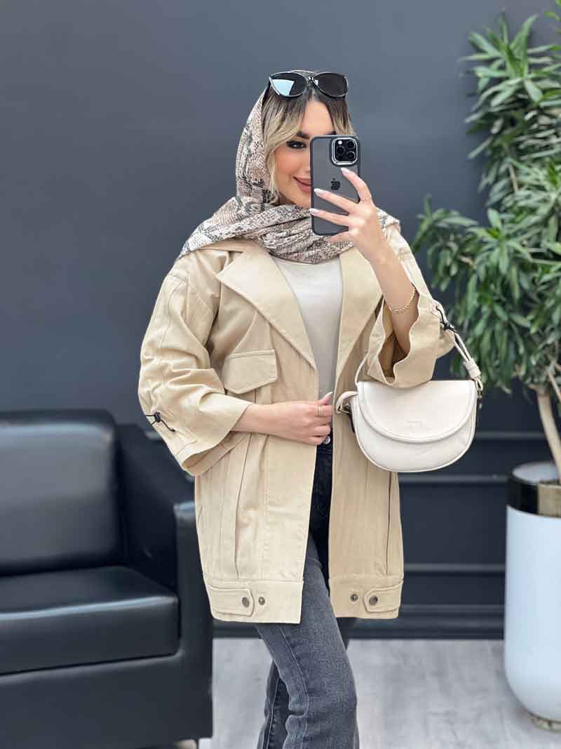 مانتو لینن پشت قیطان دوزی کد 4446 — تصویر ۸