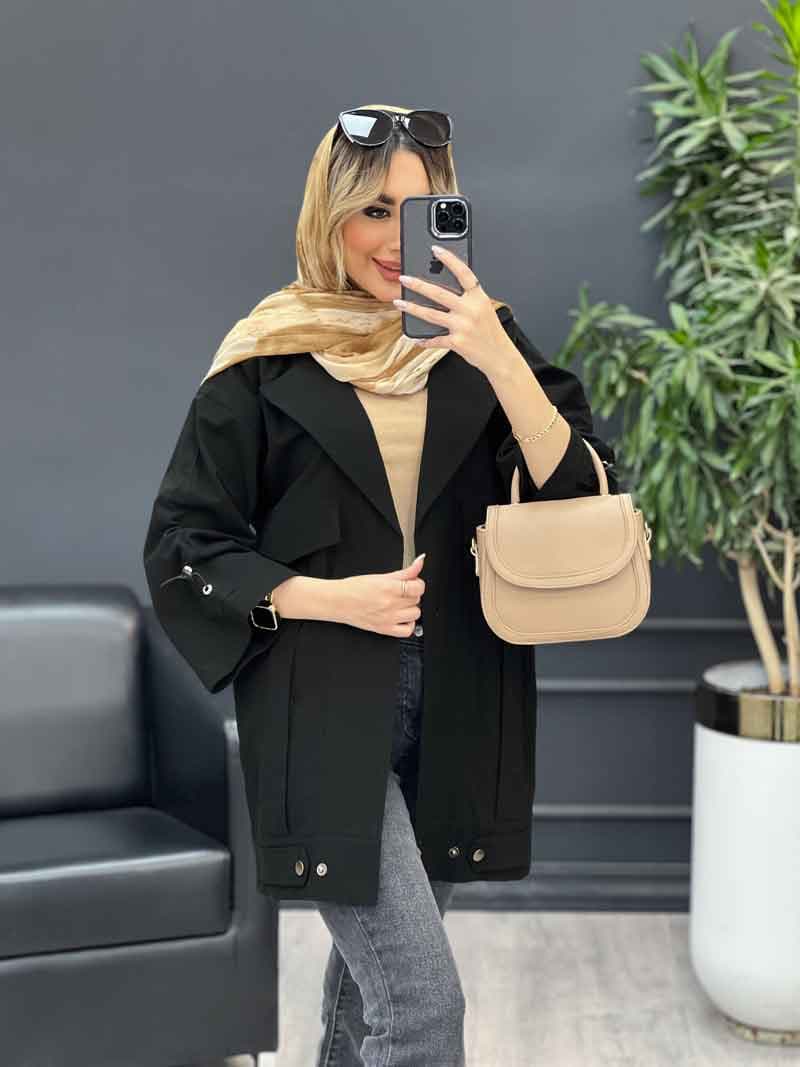 مانتو لینن پشت قیطان دوزی کد 4446 — تصویر ۵