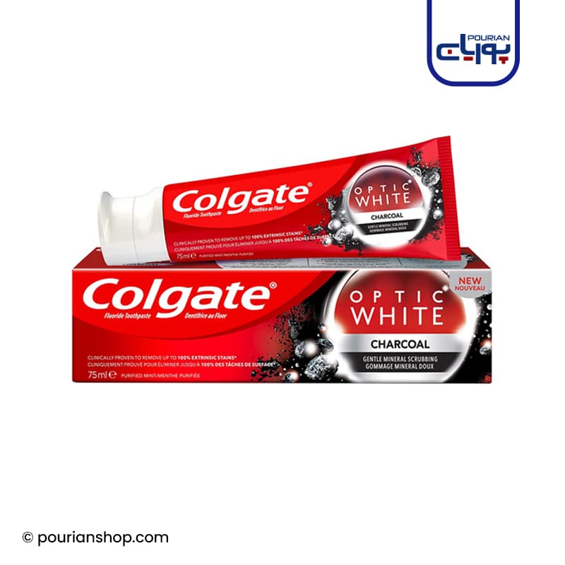 خمیر دندان کلگیت colgate مدل optic white — تصویر ۲