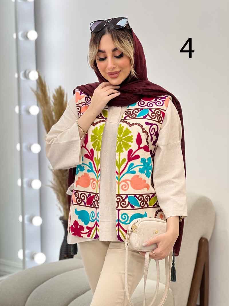 جلیقه طرح دار کد 4517 — تصویر ۴