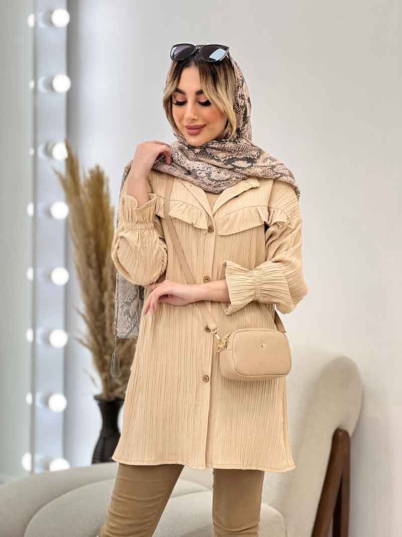 مانتو کراش جلو چین کد 4637 — تصویر ۳