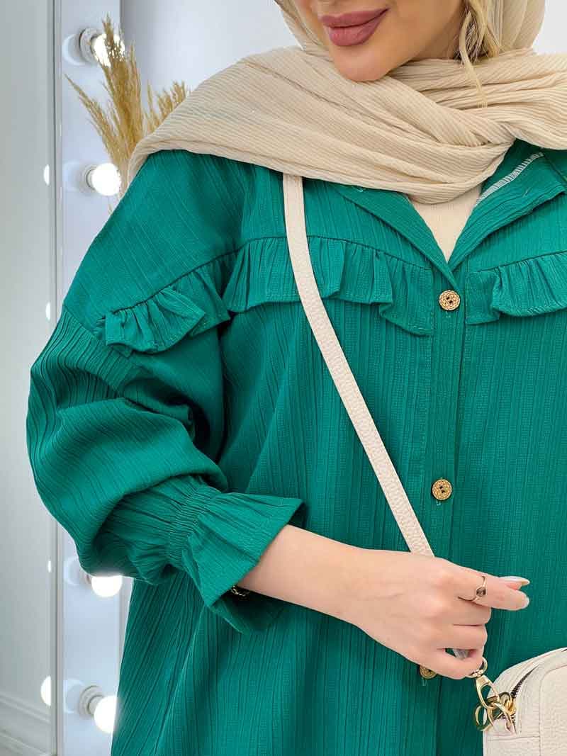 مانتو کراش جلو چین کد 4637 — تصویر ۷