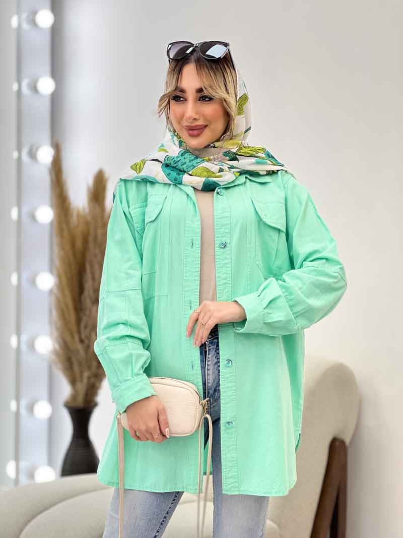 مانتو دو جیب پیله کد 4345 — تصویر ۶