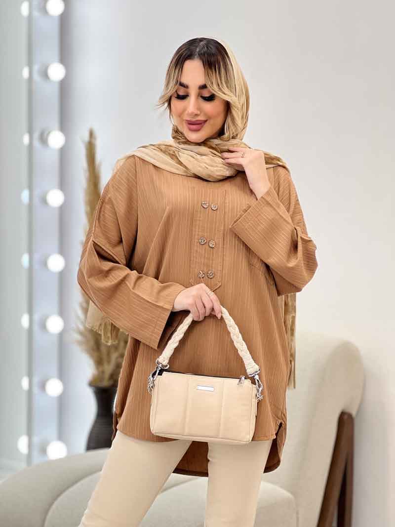مانتو کراش شش دکمه کد 4471 — تصویر ۸