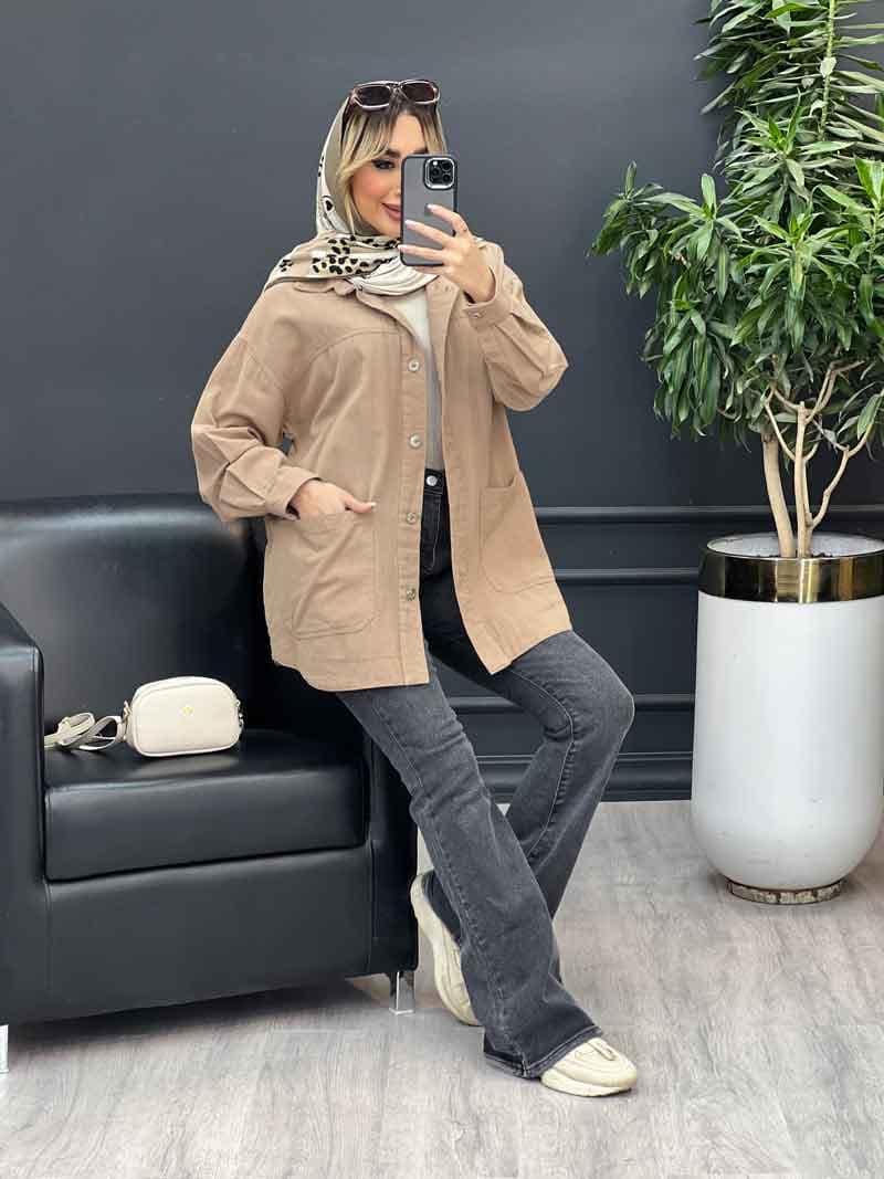 مانتو لینن برش دار کد 4347 — تصویر ۸