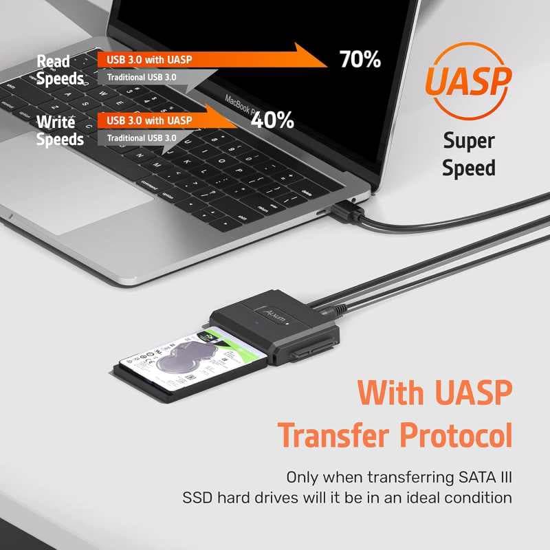 مبدل اکسترنال هارد درایو ALUXUM آداپتور IDE به USB آلکسوم — تصویر ۵