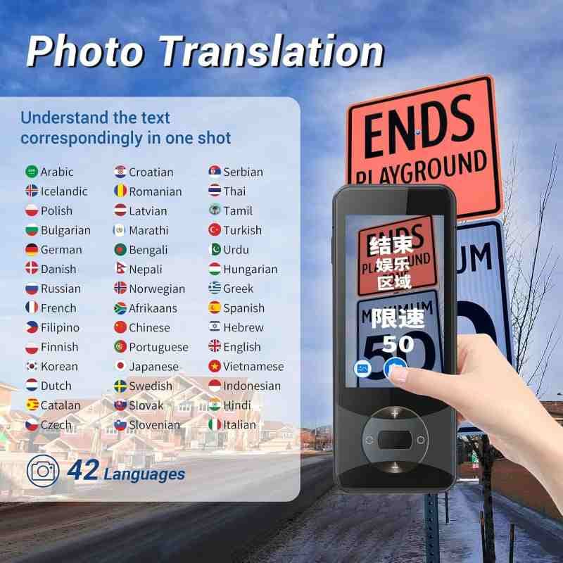 دستگاه مترجم زبان صوتی هوشمند Anfier مدل W10 — تصویر ۵