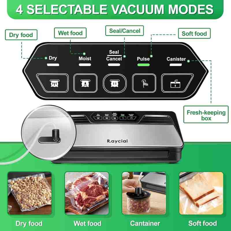 دستگاه وکیوم بسته بندی مواد غذایی Raycial مدل V3540 — تصویر ۷