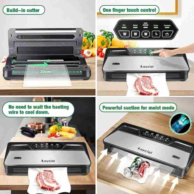 دستگاه وکیوم بسته بندی مواد غذایی Raycial مدل V3540 — تصویر ۵