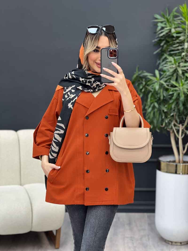 مانتو لینن ده دکمه کد 4454 — تصویر ۲
